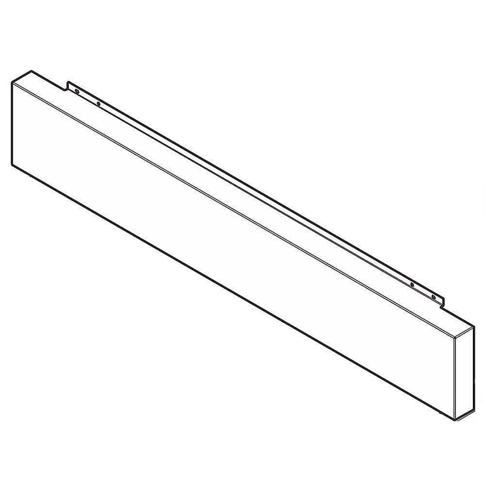 Part #807340201, Kenmore Elite Panel, kick , stainless / 40.00 x 7.25 x 2.25