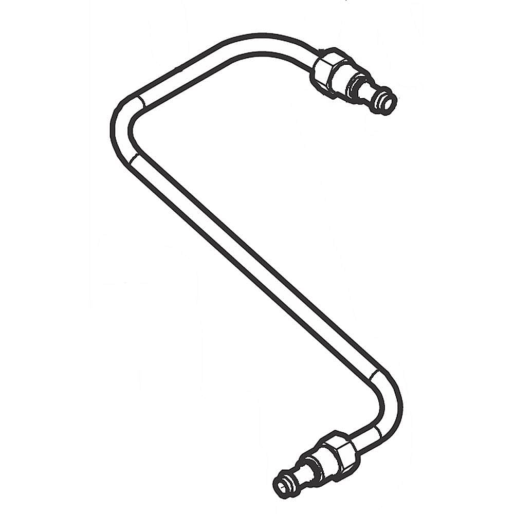 Part #807544014, Range Surface Dual Simmer Burner Supply Tube, Right Front
