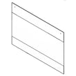 Range Oven Door Outer Panel Assembly, Lower (stainless) for Kenmore Elite 79097323412 - Part 807712409