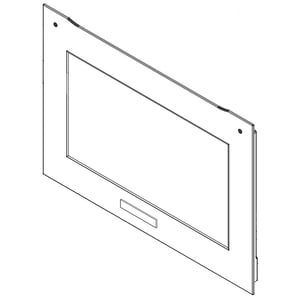 Wall Oven Door Outer Panel Assembly (black And Stainless) 807722402