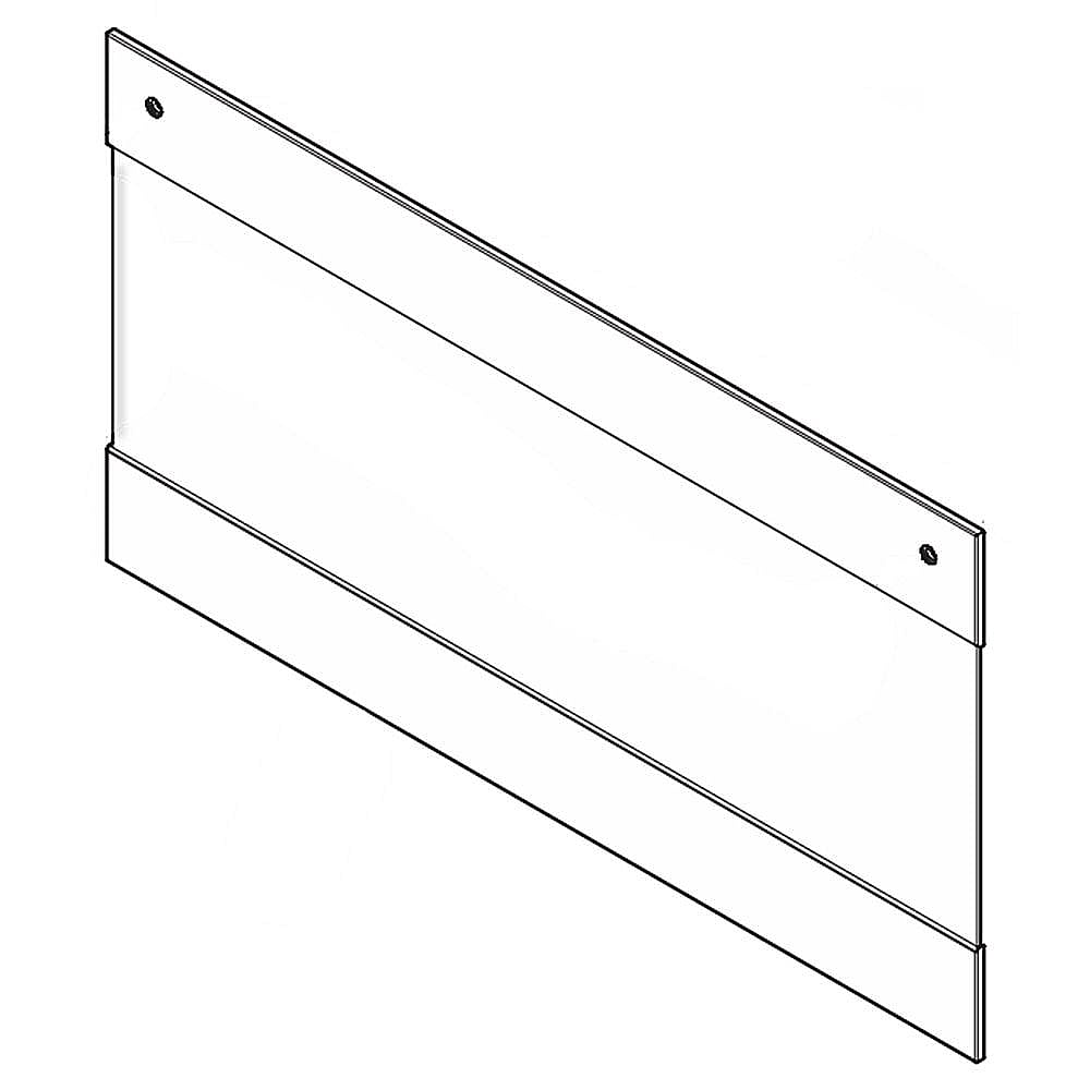 Part #807939210, Range Oven Door Outer Panel (Black And Stainless) / 36.00 x 30.25 x 6.00