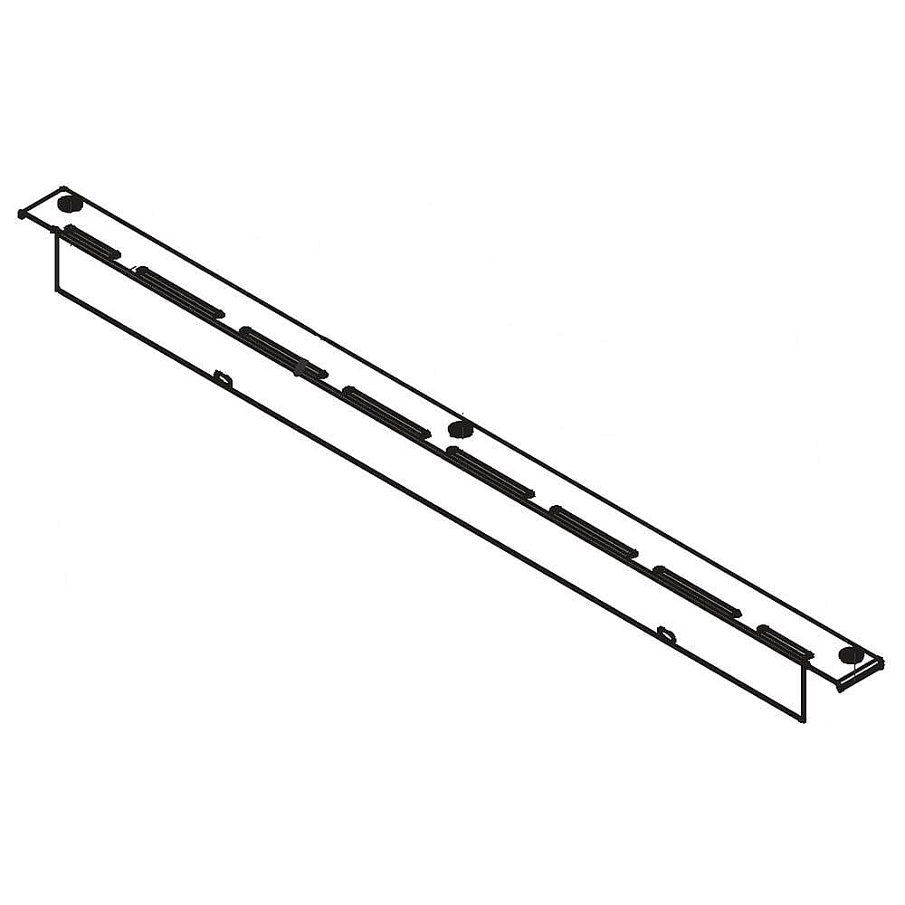 Part #5304520856, Wall Oven Door Vent Trim (Black) / 27.60 x 9.05 x 1.55