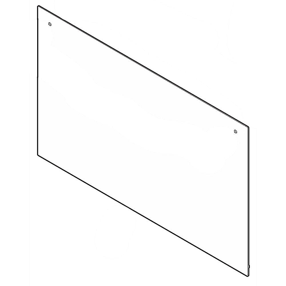 Kenmore Elite Part #808574502, Range Lower Oven Door Outer Panel | 29.50 x 18.00 x 1.25