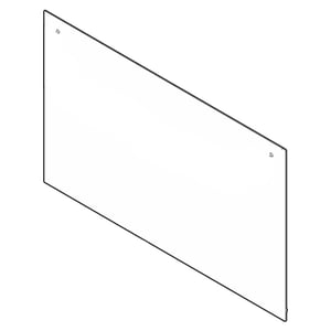 Range Oven Door Outer Panel (white) 808609201