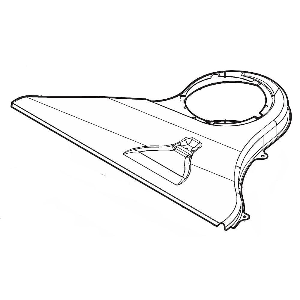 Part #808651606, Duct, cooling Fan , upper / 26.20 x 21.50 x 2.70