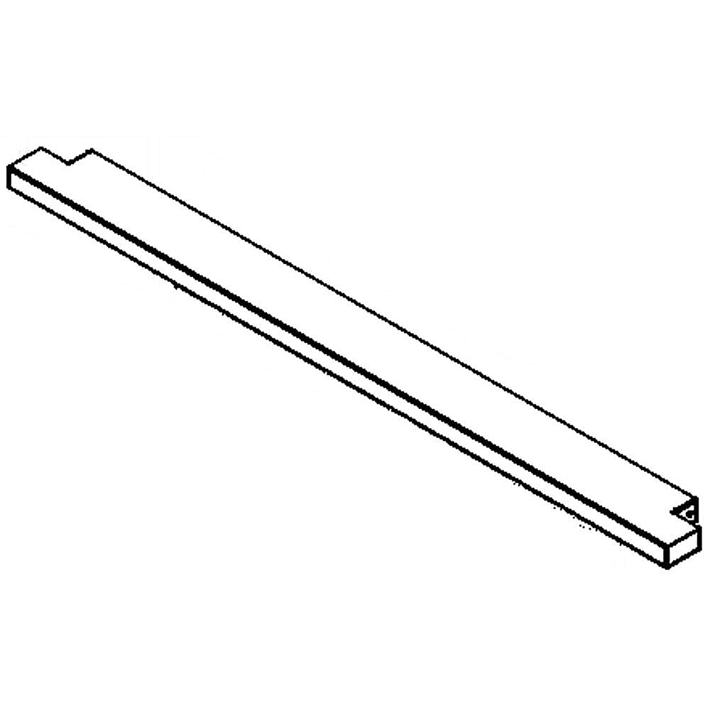 Kenmore Elite Part #808804903, Wall Oven Vent Trim (Black) | 26.90 x 2.20 x 0.80