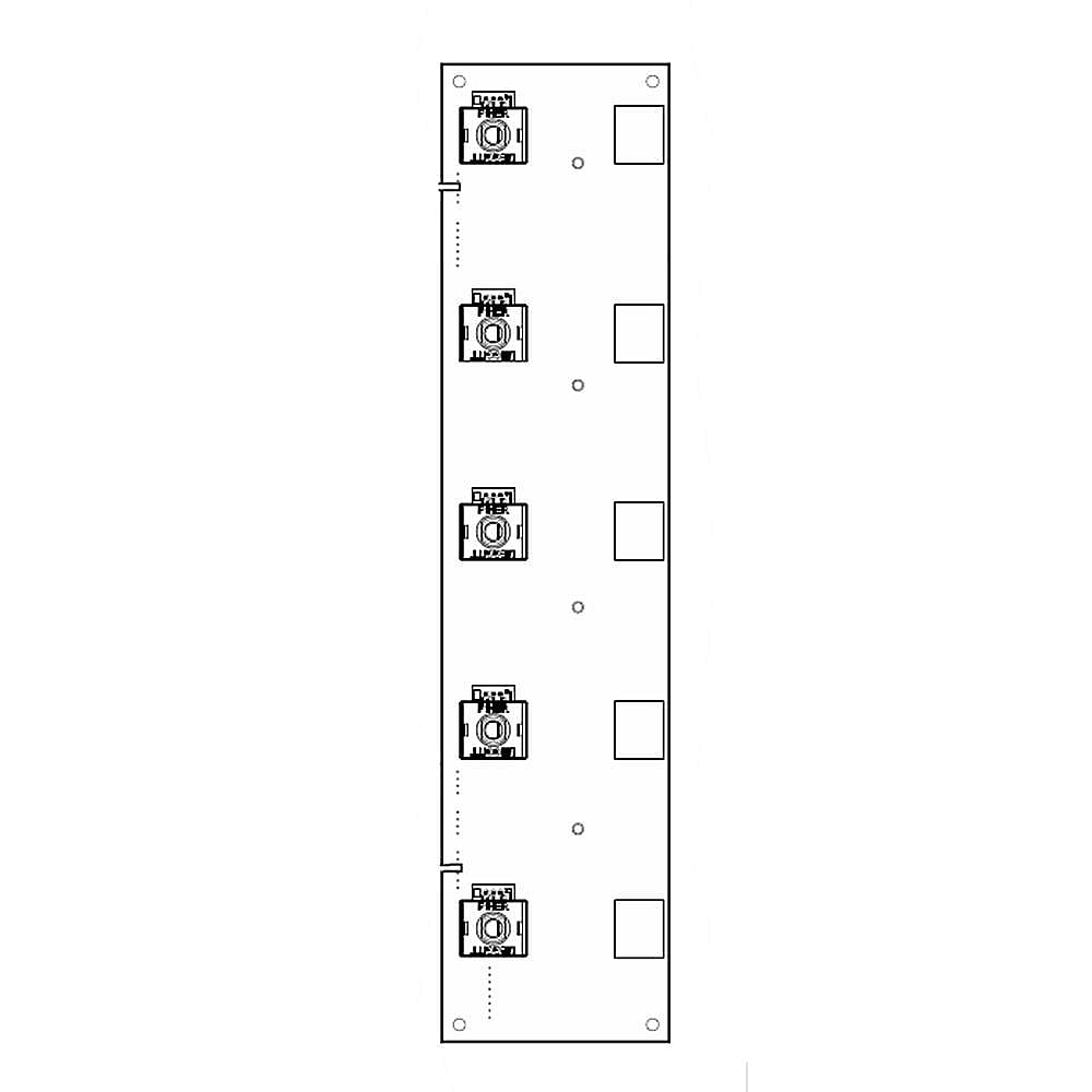 Part #808844002, Cooktop User Interface Board / 15.55 x 10.55 x 2.80