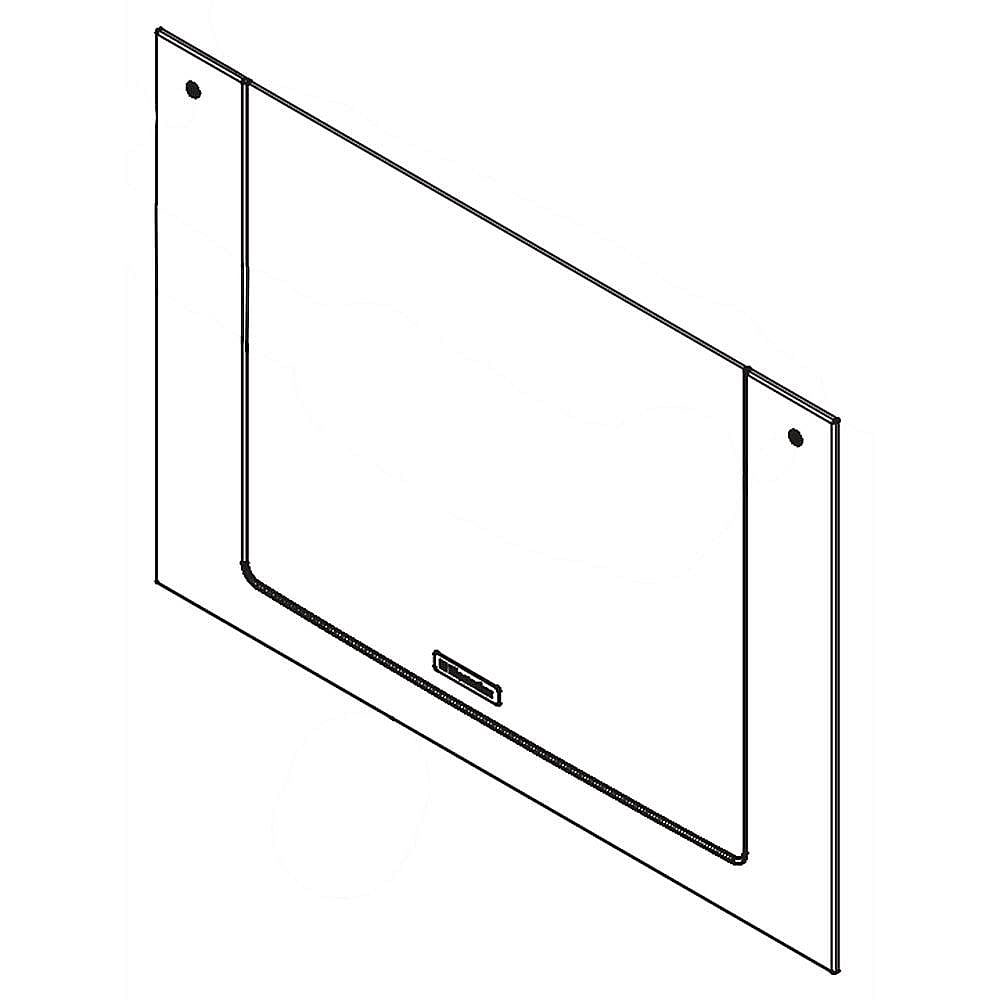 Electrolux Part #808950031, Range Oven Door Outer Panel Assembly (Black And Stainless) | 35.60 x 30.20 x 6.20