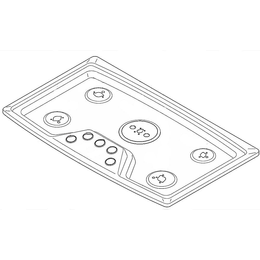 Part #808957902, Cooktop Main Top Assembly (Stainless) / 46.50 x 41.00 x 5.75