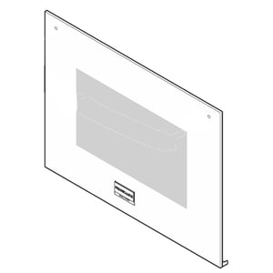 Wall Oven Upper Oven Door Outer Panel (white) 808992601