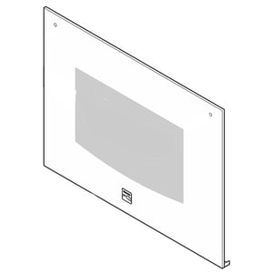 Wall Oven Door Outer Panel Assembly (white) 808992610