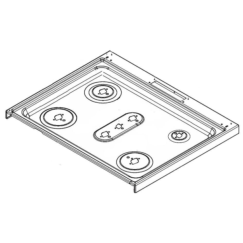 Part #809020402, Range Main Top (Stainless) / 35.75 x 30.25 x 6.00