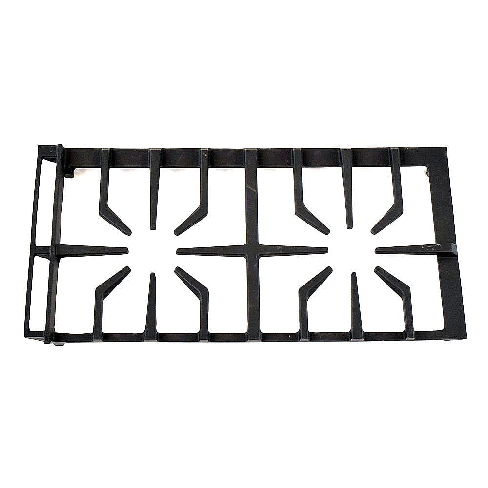 Kenmore Pro Part #809145001, Range Surface Burner Grate, Right (Black) | 21.80 x 11.05 x 1.75