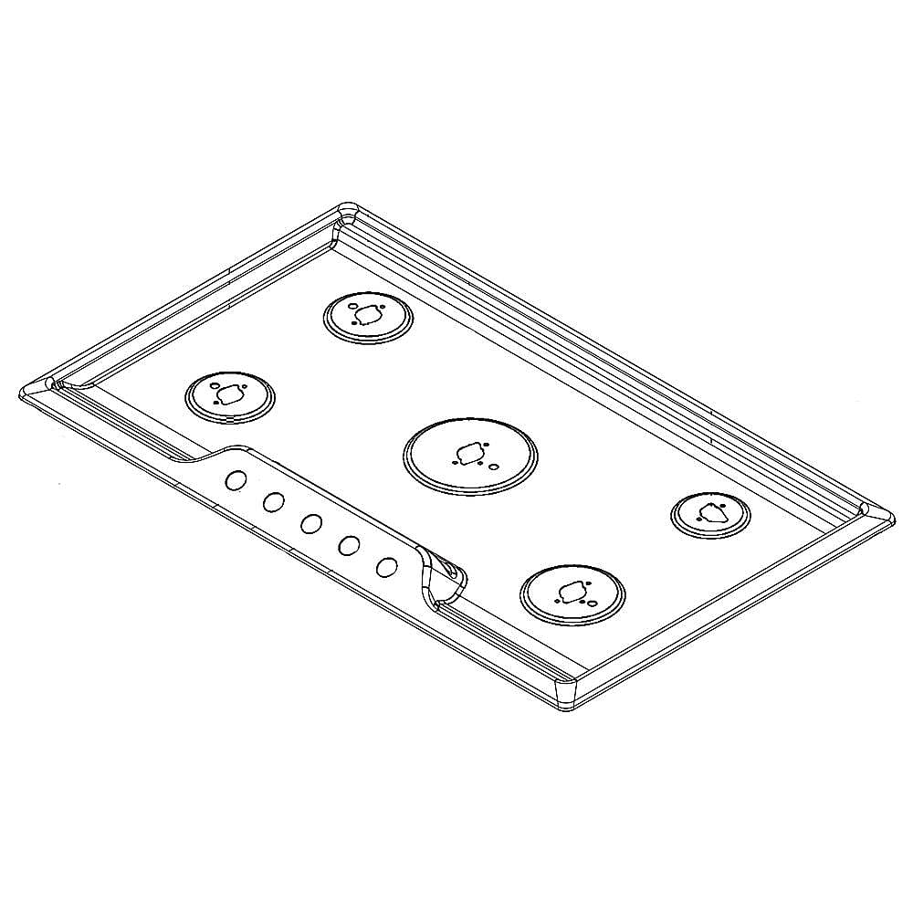 Part #809218333, Cooktop Main Top (White) / 40.88 x 36.50 x 5.75