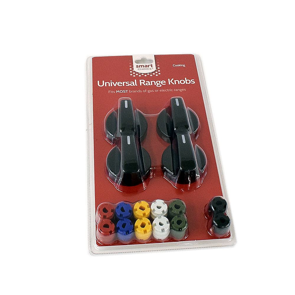 Part #knobkit4B, Range Universal Knob Kit (Black) / 10.95 x 6.10 x 1.60