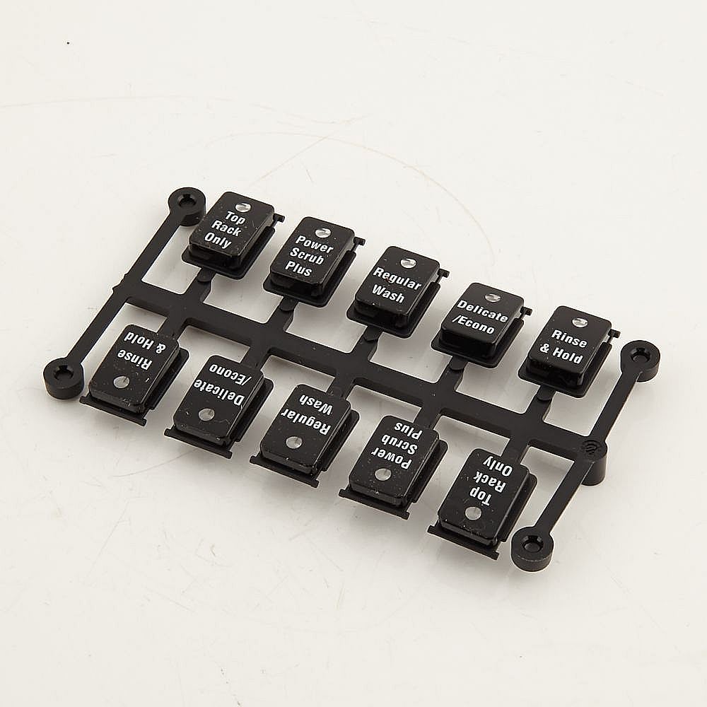 Part #00498722, Dishwasher Control Panel Button Set / 4.10 x 2.50 x 0.30