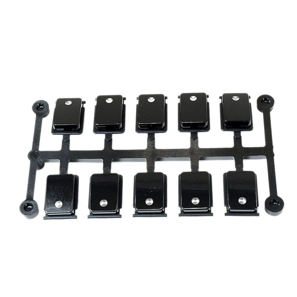 Bosch Part #00617874, Dishwasher Control Panel Button Set (Black) | 9.00 x 5.00 x 0.25