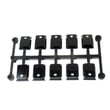 Dishwasher Control Panel Button Set (black) for Bosch SHX45P05UC/53 - Part 00617874