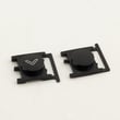 Dishwasher Control Panel Button Set (black) for Bosch SHE3AR55UC/11 - Part 00623009