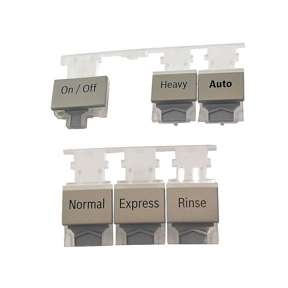 Part #00752020, Dishwasher Push Button Set / 5.50 x 4.75 x 0.25