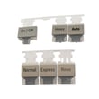 Dishwasher Push Button Set for Bosch SHE65T55UC/02 - Part 00752020