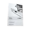 Dishwasher Owner's Manual for Bosch SHV53T53UC/02 - Part 00764188