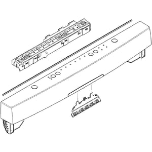 Bosch Dishwasher Control Panel Assembly (white) 00773848