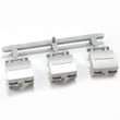 Push Button (silver) for Bosch SHE55M15UC/60 - Part 608871