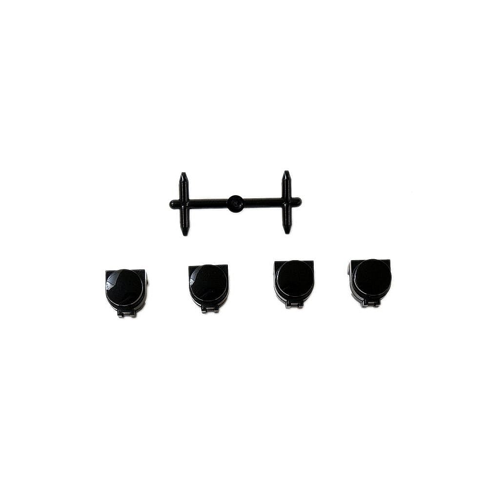 Part #00611881, Dishwasher Control Panel Button Set (Black)