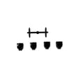 Dishwasher Control Panel Button Set (black) for Bosch SHX3AR76UC/21 - Part 00611881
