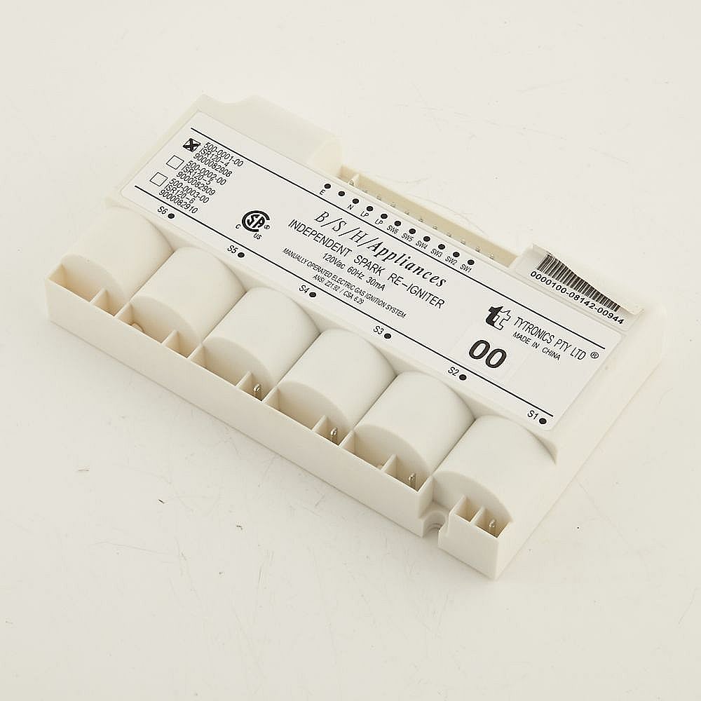 Part #00189024, Cooktop Re-Ignition Spark Module (Replaces 189024) / 8.20 x 6.30 x 5.50