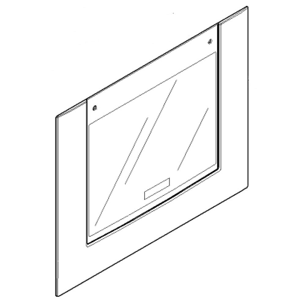 Part #00248982, Wall Oven Door Outer Panel Assembly (Stainless)