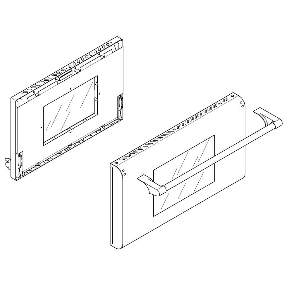 Part #00431952, Range Oven Door Assembly