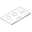 Thermador Cooktop Main Top for Thermador CEF365CS/01 - Part 00475379
