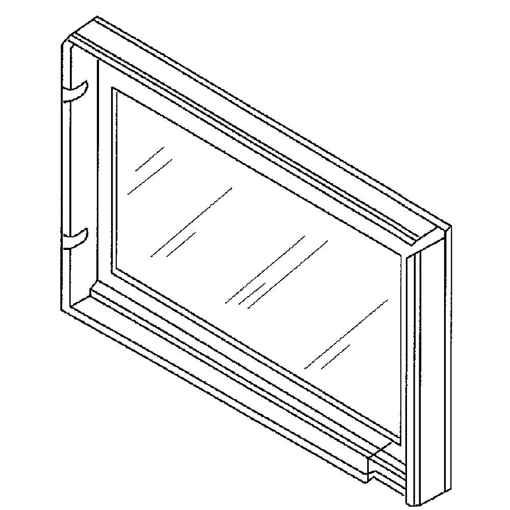 Part #00662370, Bosch Microwave Door Outer Panel