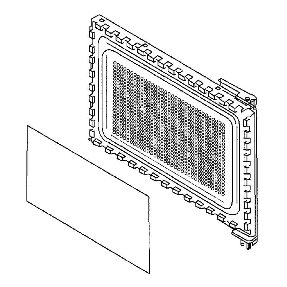 Microwave Door Choke and Film Assembly