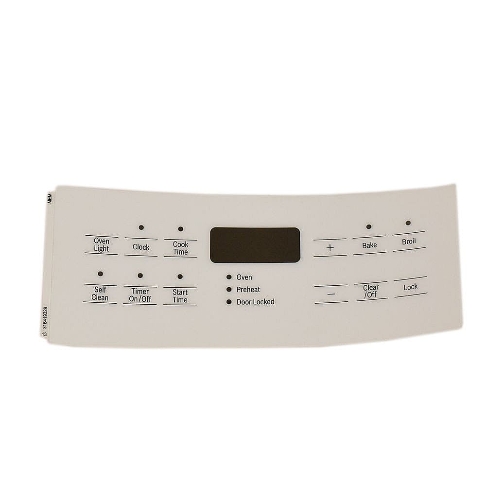 Range Oven Control Overlay