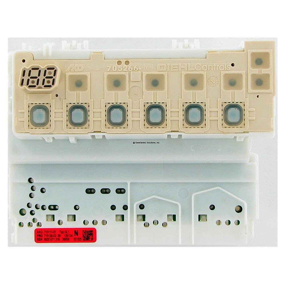 Part #00676962R, Refurbished Dishwasher Electronic Control Board / 6.50 x 4.75 x 3.75