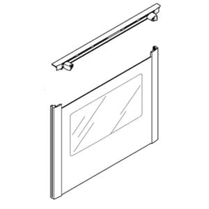 Range Oven Door Outer Panel Assembly 00683496