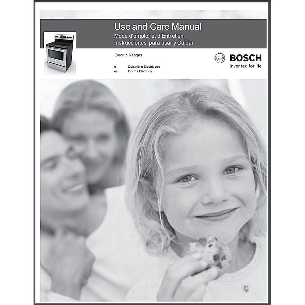 Bosch Part #00786427, Owners Manual