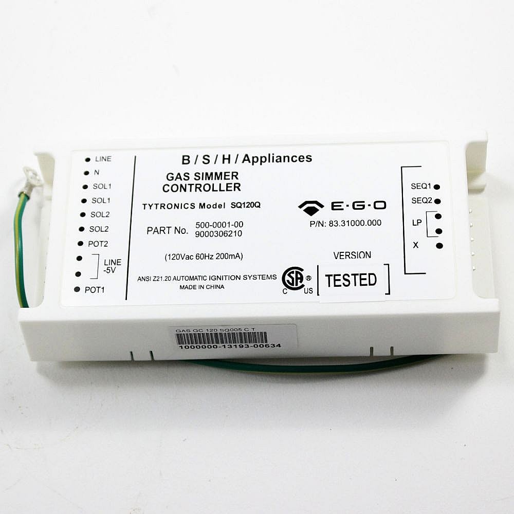 Part #00645446, Cooktop Electronic Control Board / 13.80 x 8.20 x 2.80