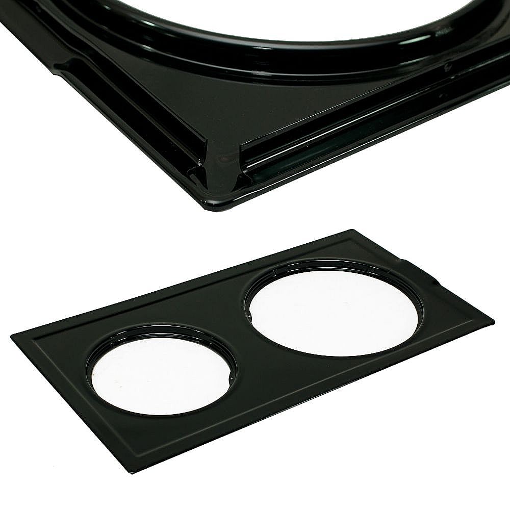 Part #wp2002F188-09, Cooktop Module Main Top (Black) / 11.44 x 3.44 x 22.82