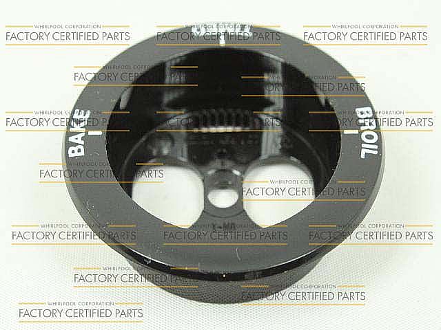 Part #wp311069, Wall Oven Selector Knob Skirt | 2.50 x 2.50 x 0.75