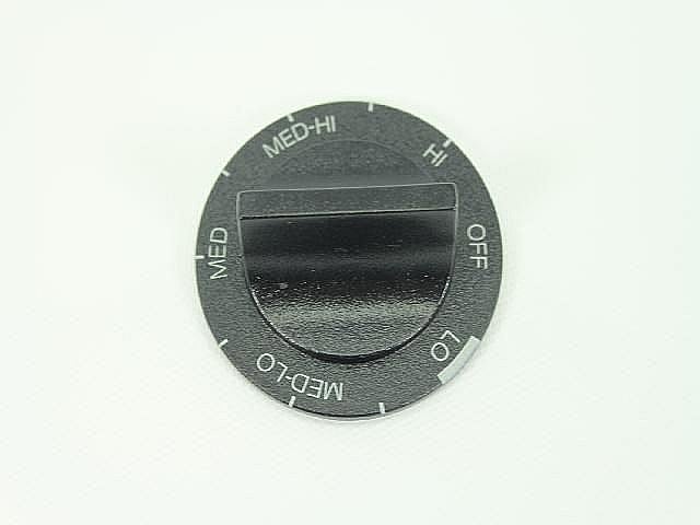 Photo of GE Part #wp3149983, Ran Surface Burner Knob | 2.37 x 2.37 x 0.87 from Repair Parts Direct