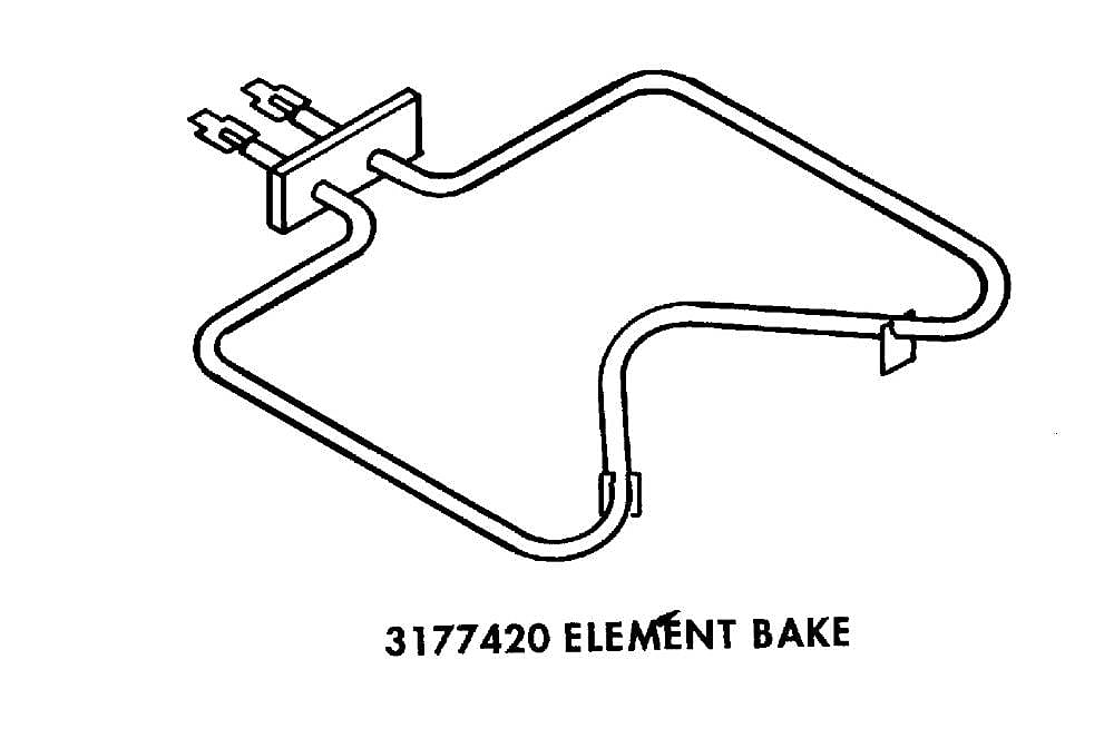 Photo of Range Bake Element from Repair Parts Direct