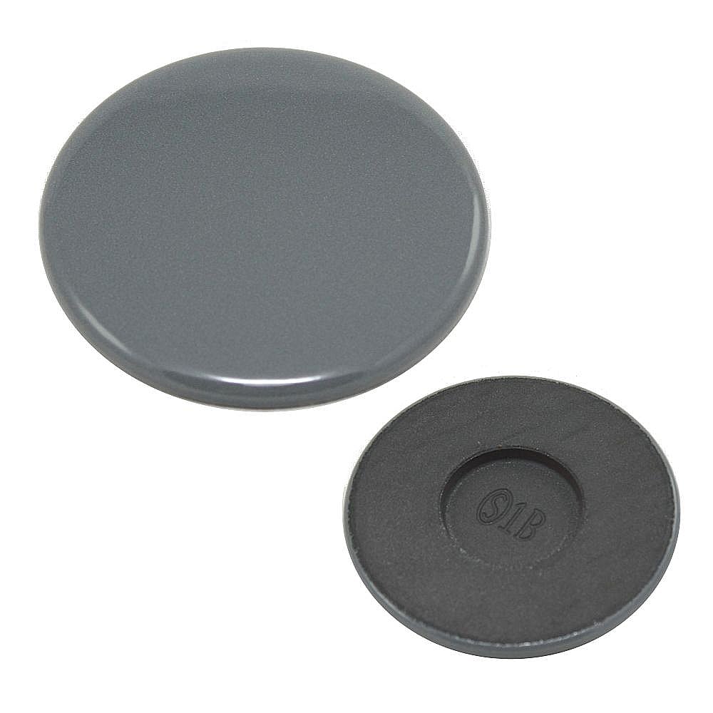 Part #wp3191903, Range Surface Burner Cap, Left Rear And Right Front (Gray) / 0.01 x 5.00 x 7.40