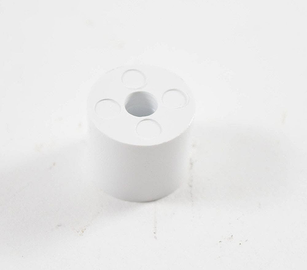 Part #wp3196143, Range Oven Door Handle Spacer (White) (Replaces 3196143) / 0.75 x 0.75 x 0.62
