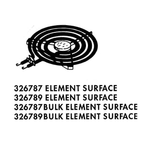Range Coil Surface Element, 8-in 326789
