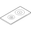 Cooktop Drip Pan for Jenn-Air CVGX2423B18 - Part 3424F017-09