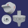 Range Control Knob for Whirlpool SF367PEYQ5 - Part 4371685